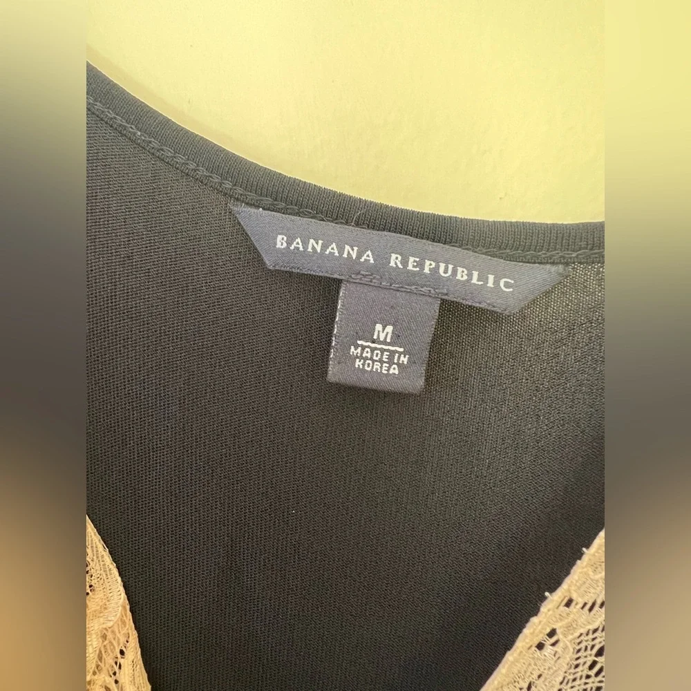 Banana Republic Black and Cream Cami - Picture 2 of 5